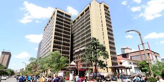The National Treasury building in Nairobi.