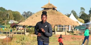 Uganda's Belinda Chemutai at Sirikwa Classic World Cross Country Tour