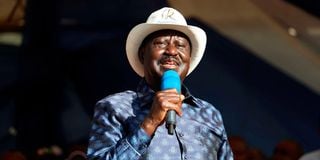 Azimio leader Raila Odinga