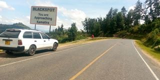 The Kamatira blackspot along the Kitale- Lodwar highway in West Pokot County