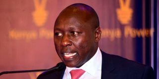 Kenya Power Managing Director and CEO Ken Tarus