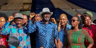 Azimio la Umoja-One Kenya Coalition Party leader Raila Odinga