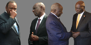 Uhuru, Ruto, Kibaki and Moi