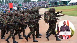 President William Ruto kdf soldiers