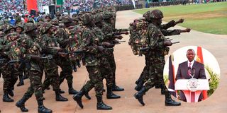 President William Ruto kdf soldiers