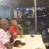 Team Kenya members in a restaurant in Bathurst, Australia.