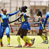Ghana Revenue Authority players celebrate a goal