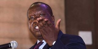 Former Interior Cabinet Secretary Fred Matiang’i