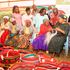 Tessie Musalia (centre) watches as Beatrice Wambui, 73, weaves a basket at Muthithi location, Kigumo constituency.