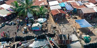 Cockle Bay Slum in Freetown