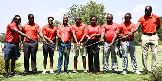 Team Kenya with ABSA Bank leaders