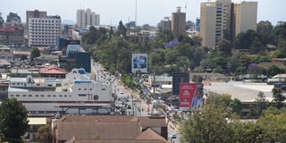 A view of Eldoret town in Uasin Gishu County.