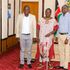 Uasin Gishu Governor Jonathan Bii, Turbo MP Janet Sitienei, Kapseret MP Oscar Sudi and Deputy Governor John Barorot. 