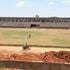 A football pitch at Masinde Muliro Kanduyi Stadium