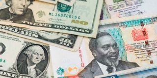 Kenya shilling vs the US dollar