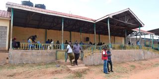 A pavilion at Makutano Stadium in Kapenguria, West Pokot County