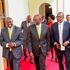 President William Ruto, Deputy President Rigathi Gachagua, Prime Cabinet Secretary Musalia Mudavadi at State House