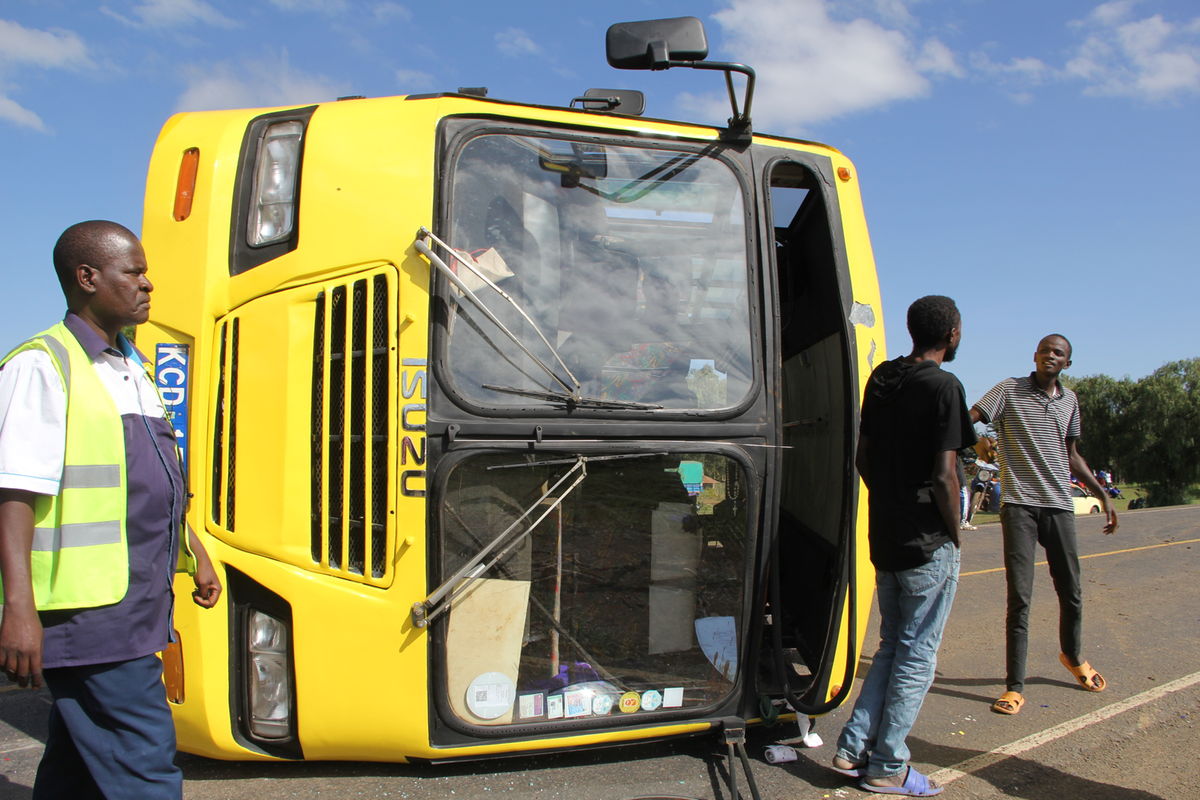 Eight Murang’a students seriously injured in school bus accident