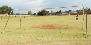 The main football pitch at Kapkatet Stadium