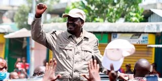 Opposition leader Raila Odinga