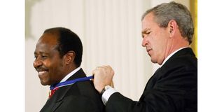  US President George W. Bush, Paul Rusesabagina