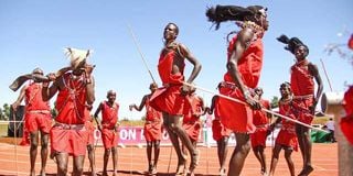 Maasai traditional dancers