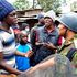 Mathare residents confront anti-riot police officers