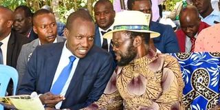 Kisumu Governor Anyang’ Nyong’o and his Kisii counterpart Simba Arati