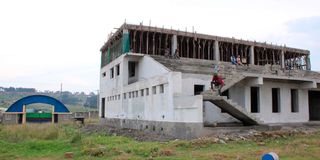 VIP dais at Ol Kalou Nyayo Stadium 