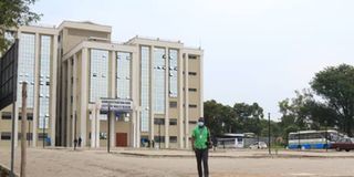 Administration and lecture hall at Tom Mboya University