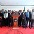 Council of Governors chairperson Anne Waiguru flanked by some of the governors.