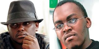 Rapper Nonini (Hubert Nakitare) and producer Clemmo (Clement Rapudo Sijenyi).