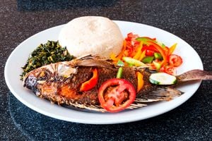 A plate of ugali