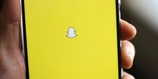 Snapchat logo yellow