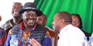 Raila Odinga Mwangi wa Iria murang'a town hall meeting