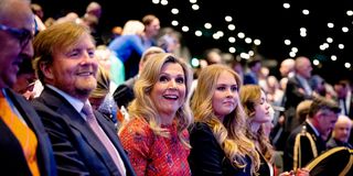 King Willem-Alexander, Queen Maxima, Princess Amalia and Princess Ariane of the Netherlands attend the King’s Day concert 