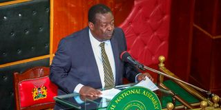 Prime Cabinet Secretary Musalia Mudavadi fields questions from members of the National Assembly 