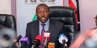 Kenya Film Classification Board (KFCB) Chief Executive Officer(CEO) Christopher Wambua