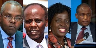 Kamau Thugge, Haron Sirima and Nancy Onyango
