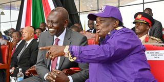 President William Ruto with Cotu General Secretary Dr Francis Atwoli