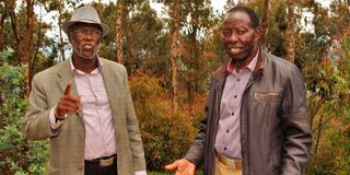 Peter Nzioki and Titus Ngile in Kalimbini, Makueni