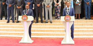 Interior Cabinet Secretary Kithure Kindiki Somalia counterpart Mohamed Ahmed Sheikh Ali