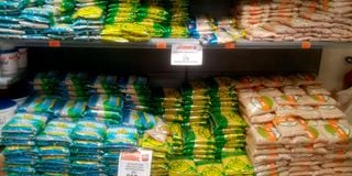 Packets of Sugar being sold at Naivas Supermarket, Nairobi
