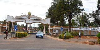 The University of Eldoret’ s main gate 