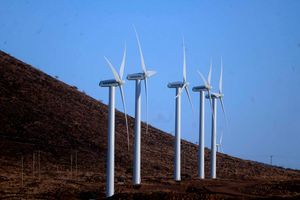 The Turbines of the 310MW Lake Turkana Wind Power project in Laisamis Constituency, Marsabit County