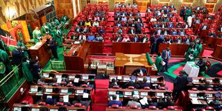 Members of Parliament take the oath of office at the National Assembly