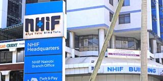 The National Health Insurance Fund building in Nairobi in February last year. 