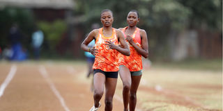 Joyline Chepkorir leads Miriam Chemutai in women's 3,000m race 