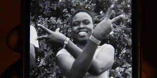 A past photograph of the late Sheila Jepkemboi Kirwa, John Kirwa's wife shared from the family album
