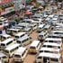 Matatus jam at a stage in Nyeri town on December 14, 2022.